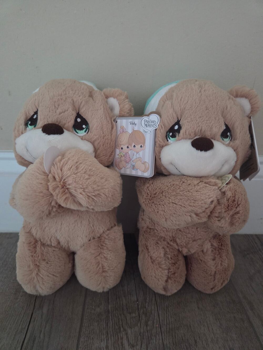 Lot of 2 Precious Moments Charlie Prayer Bear Plush Aurora So Beary Sweet - New